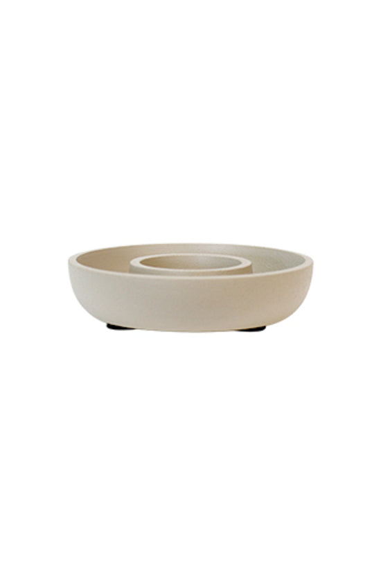 Billy Tea Light Holder - Beige/Black