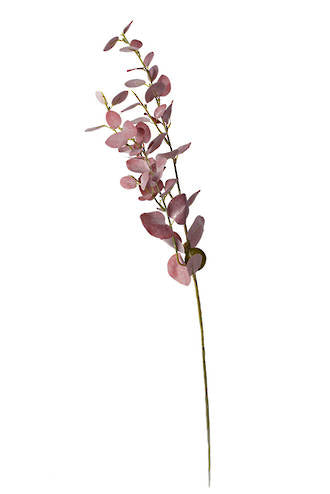 Eucalyptus Spray, Burgundy 80cm Faux Stem