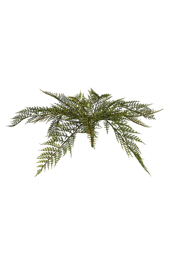 Forest Fern Bush, 42cm Faux Greenery Stem
