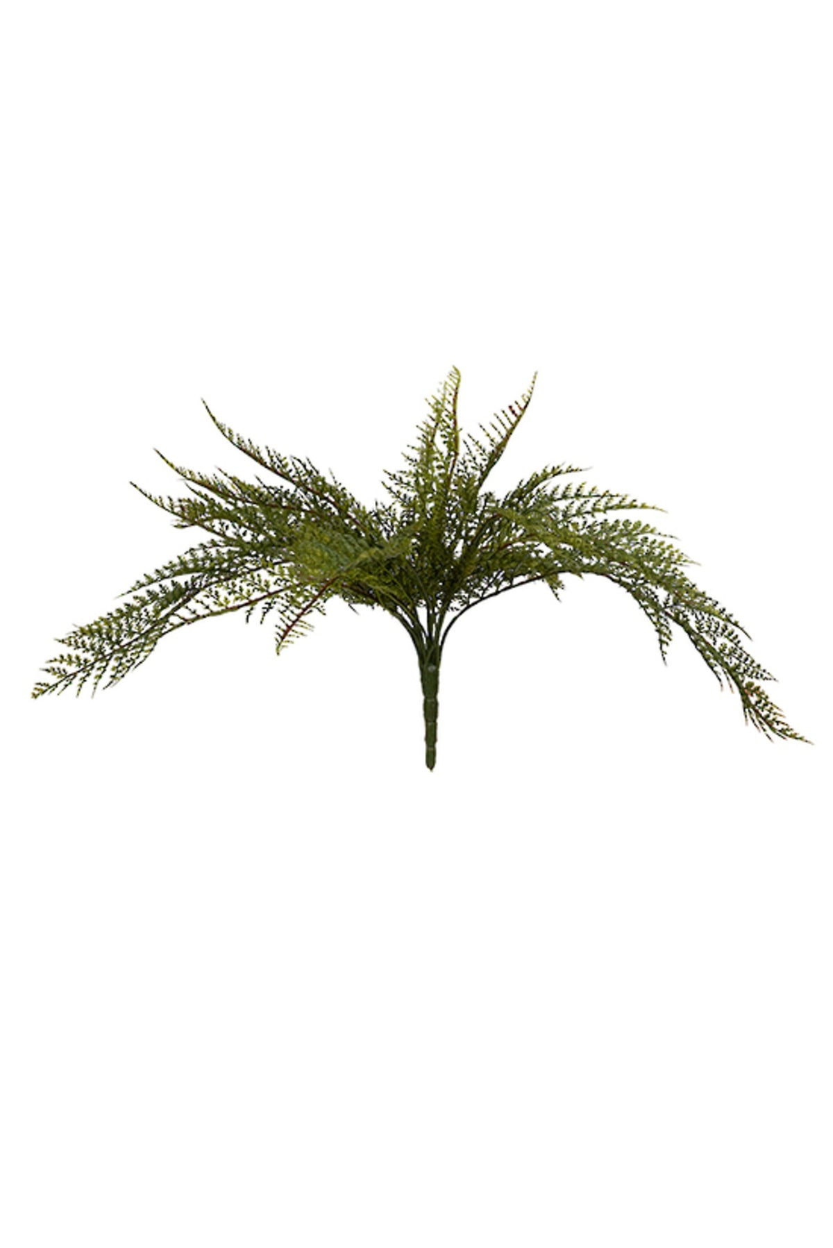 Forest Fern Bush, 42cm Faux Greenery Stem