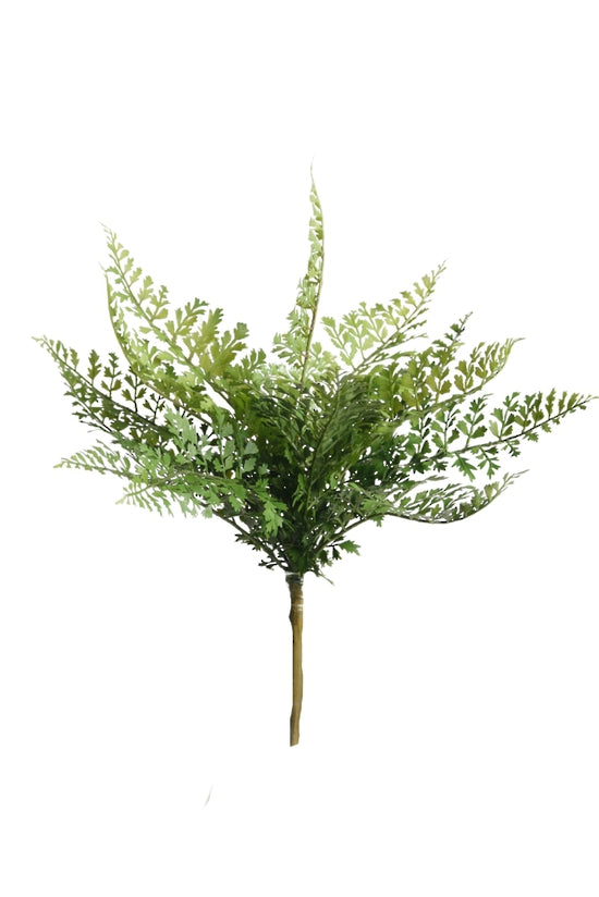 Hen & Chicken Fern Bush, 33cm Realistic Faux Greenery