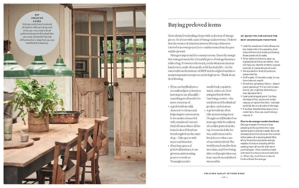 The Home Style Handbook page spread showing colour and pattern guidance