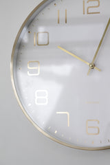 Elegance Glow Wall Clock from Karlsson – Soft Brown / White 40cm