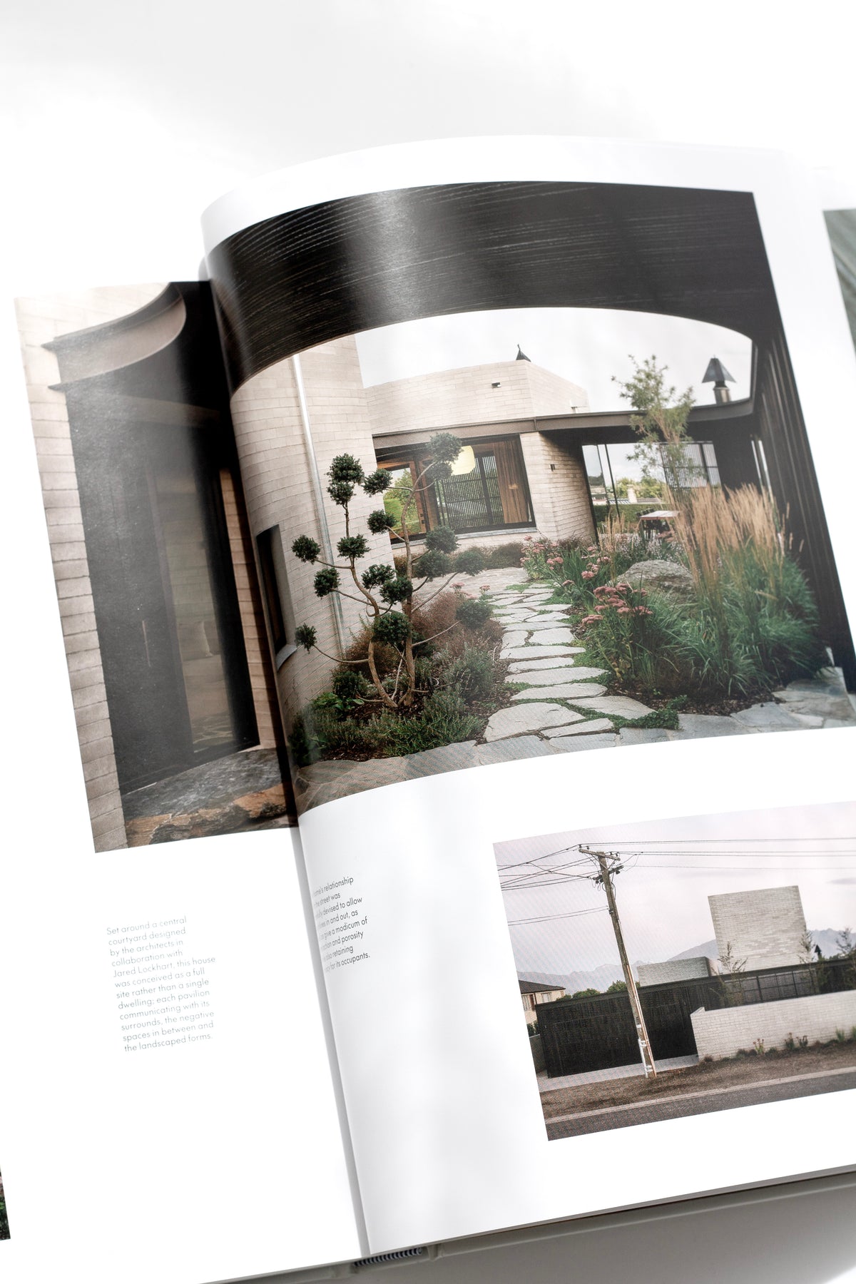 Homes of This Decade page spread showing a New Zealand home