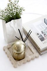 Alba Wax Flower Faux Bush White - 35cm
