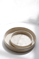 Sahara Ceramic Tray | Textured Stone Glaze Decorative Tray – Small & Large