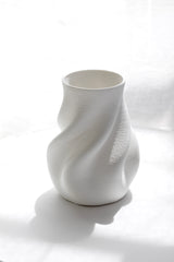 Bella White 3D Printed Ceramic Vase (Small or Large)