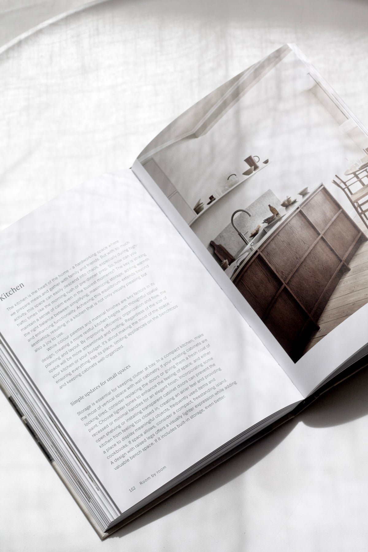 The Quiet Home page spread showing tactile textures