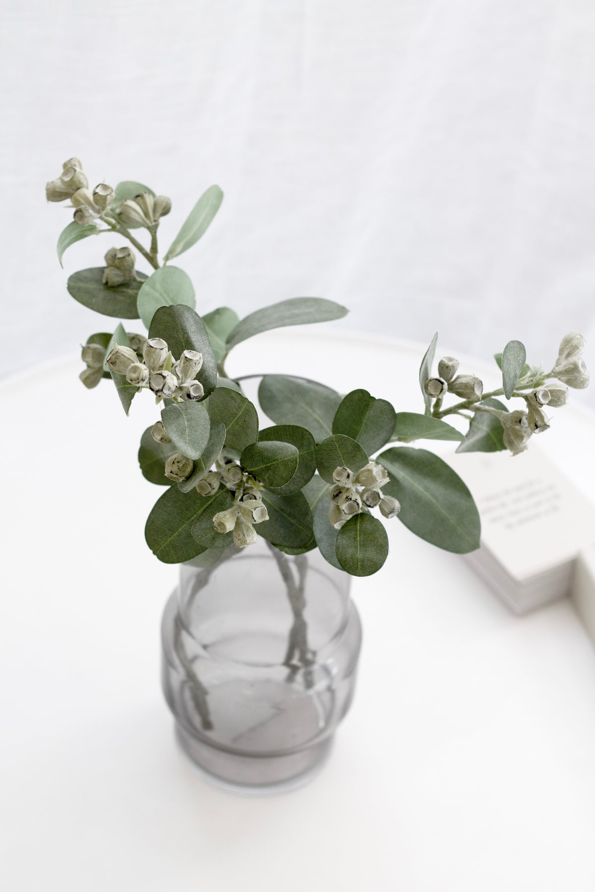 Mini Eucalyptus Pod Spray, 40cm Faux Stem
