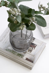 Norton Glass Vase – Smoke Grey | Modern Sculptural Vase by NED