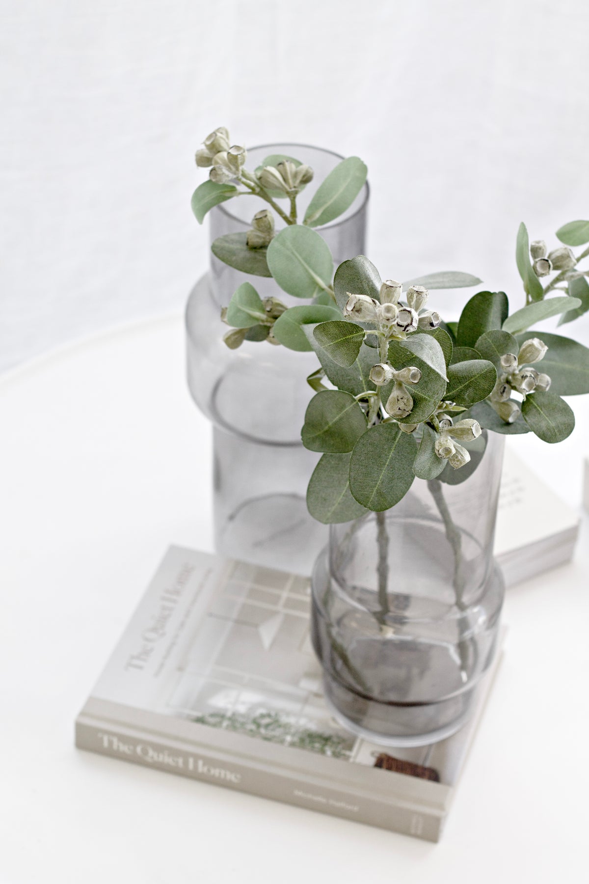 The Quiet Home page spread showing soft shapes