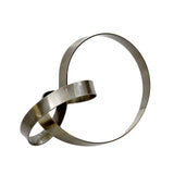 Infinity Loop Life Sculpture – Modern Abstract Metal Décor in Black, Bronze or Gold