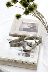 Infinity Loop Life Sculpture – Modern Abstract Metal Décor in Black, Bronze or Gold