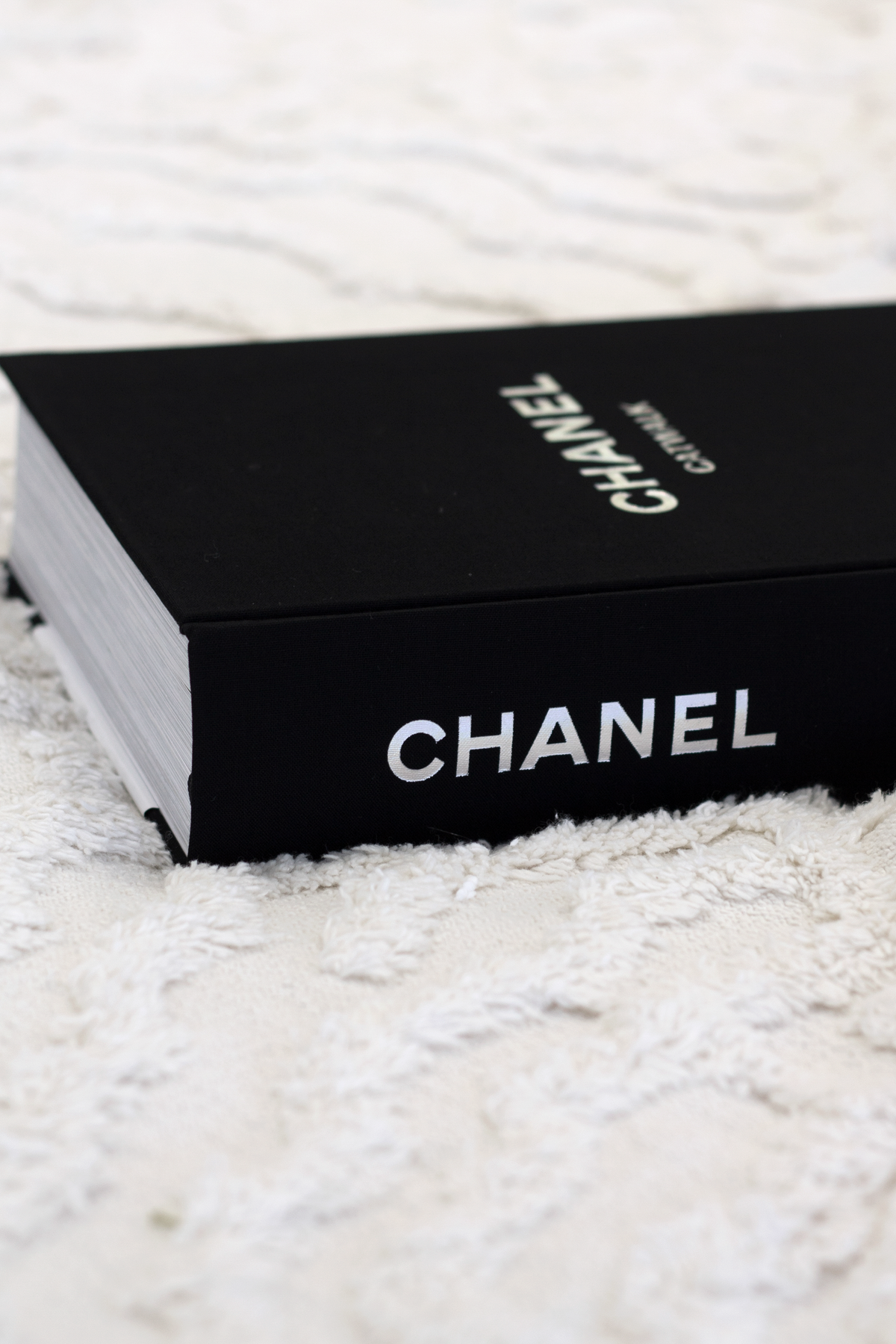 Chanel Catwalk hardback book page spread showing fashion photography