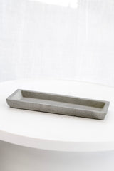 Zakkia Natural Concrete Tray – Rectangular | Handmade Display Tray for Candles, Jewellery or Kitchen Styling