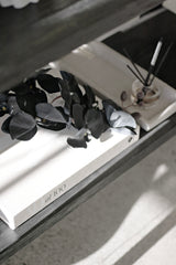 White Concrete Square Tray | Minimalist Decorative Tray for Vases, Jewellery or Bathroom Styling
