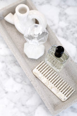 White Concrete Square Tray | Minimalist Decorative Tray for Vases, Jewellery or Bathroom Styling
