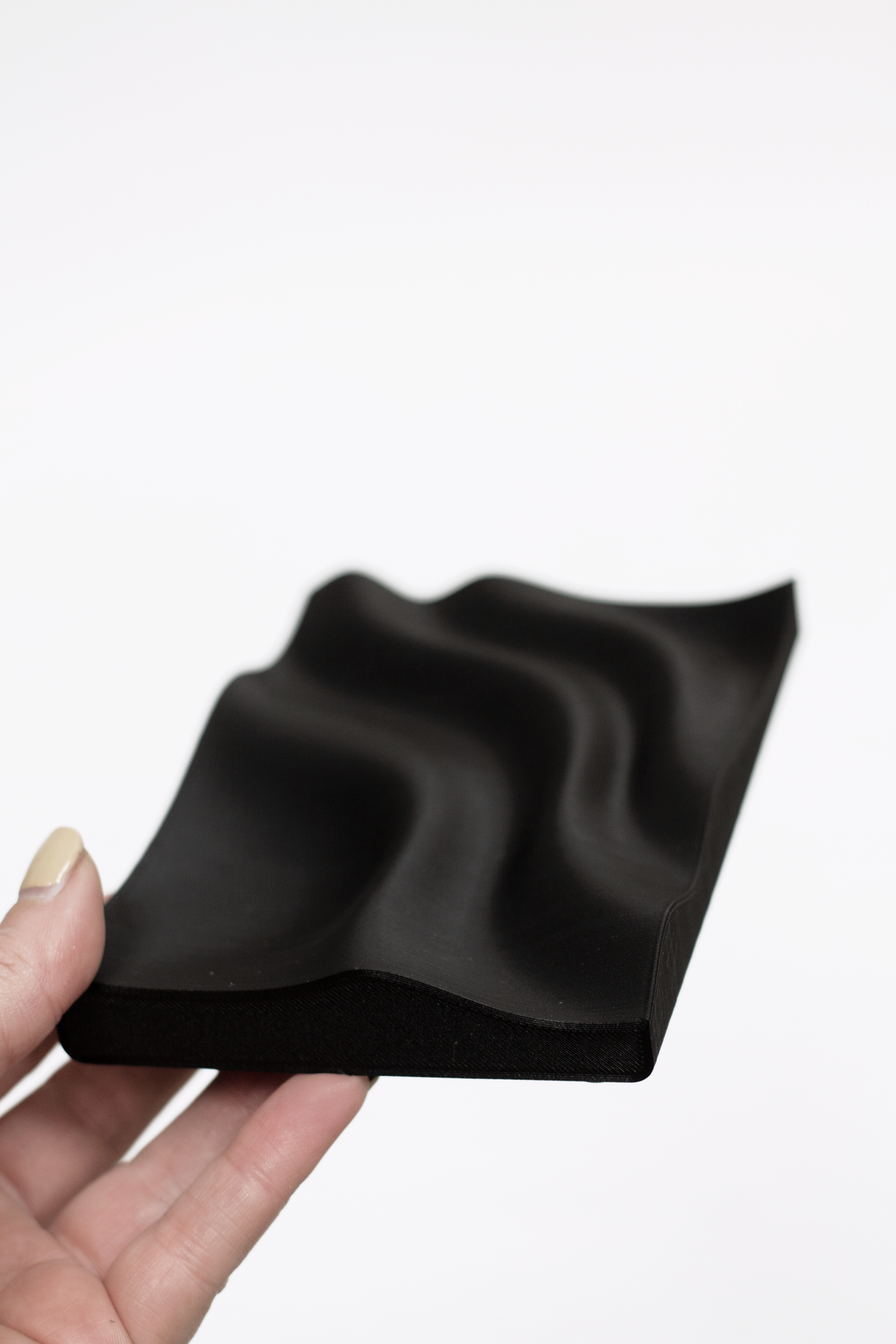 Tidal 3D Printed Jewellery Tray – Recycled Plastic | Matte Black or White