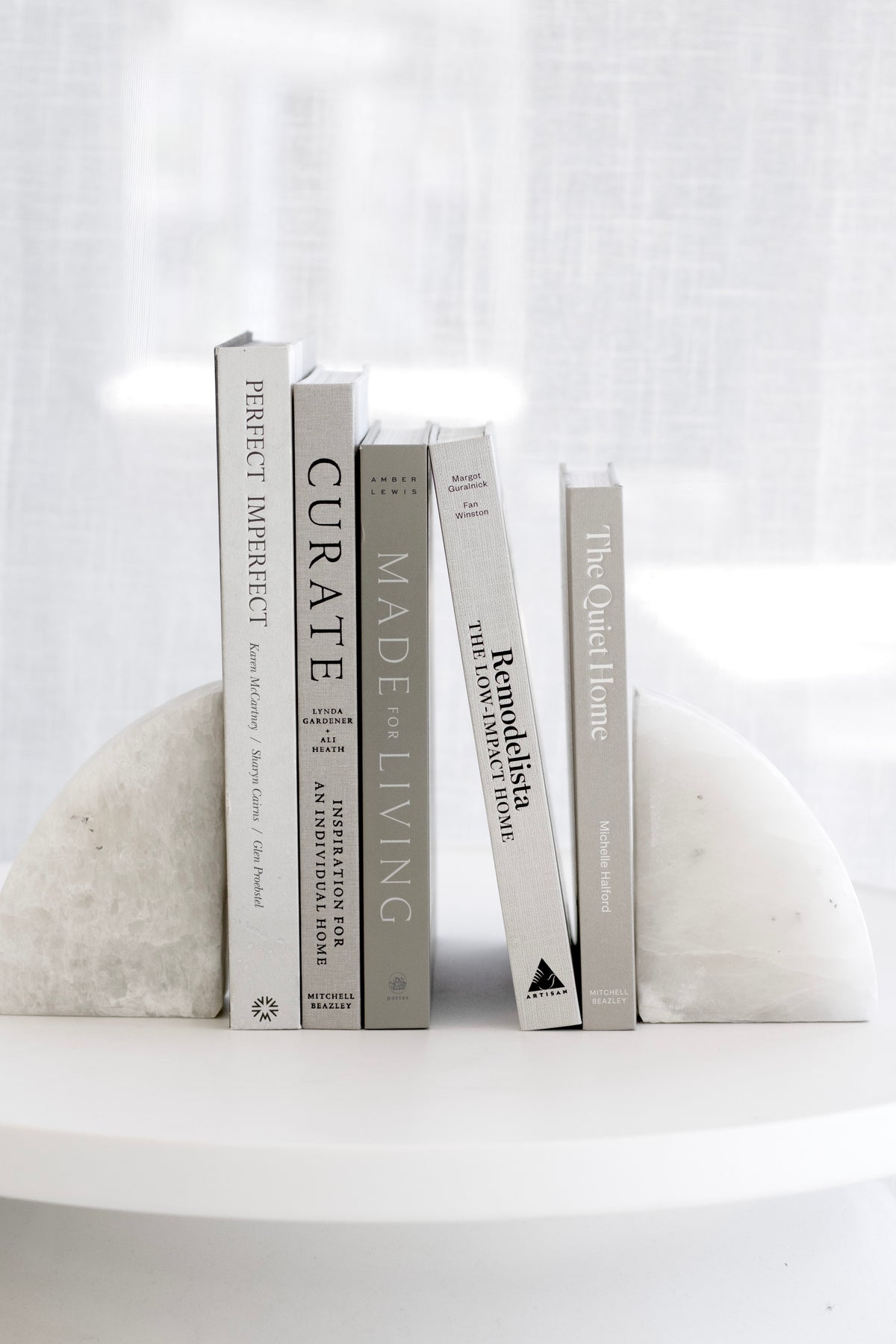 Made for Living book styled on a shelf