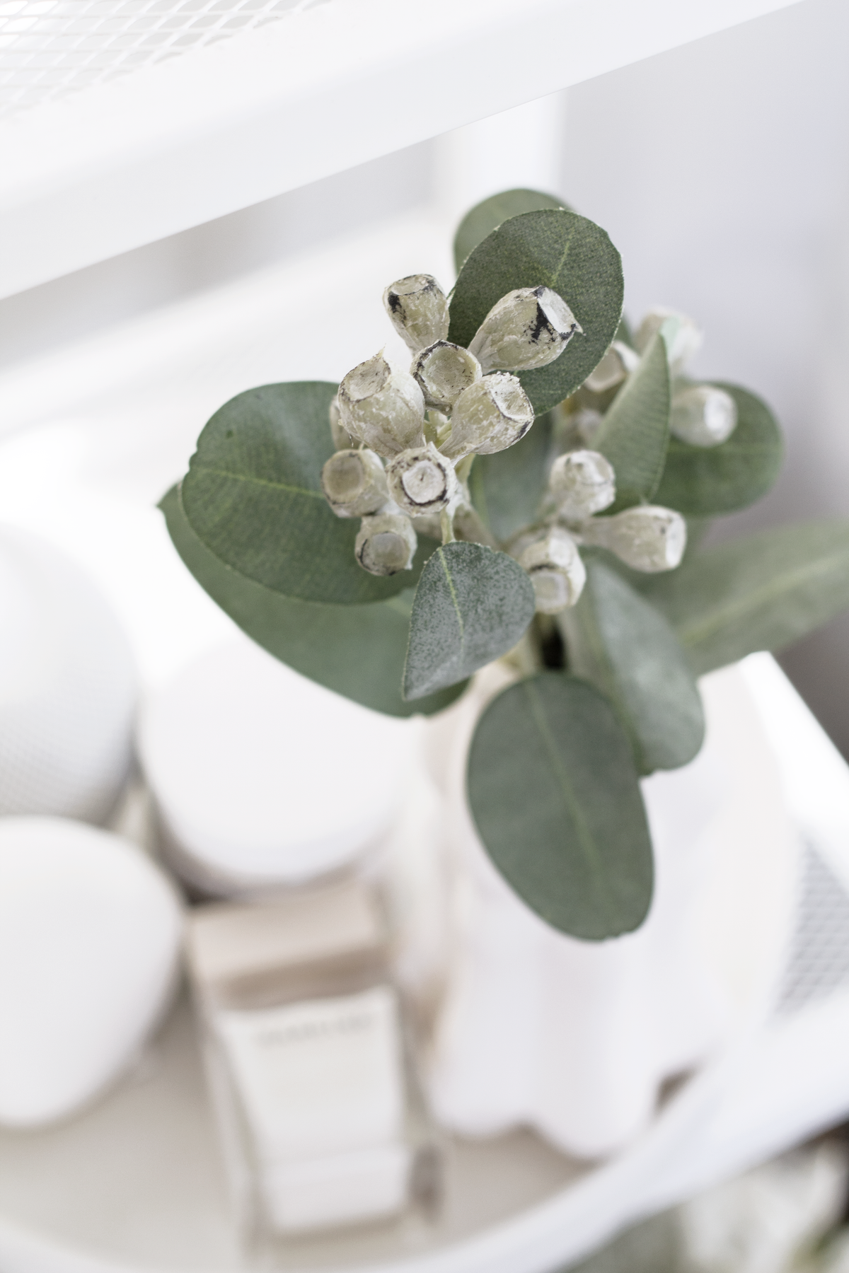 Mini Eucalyptus Pod Spray, 40cm Faux Stem