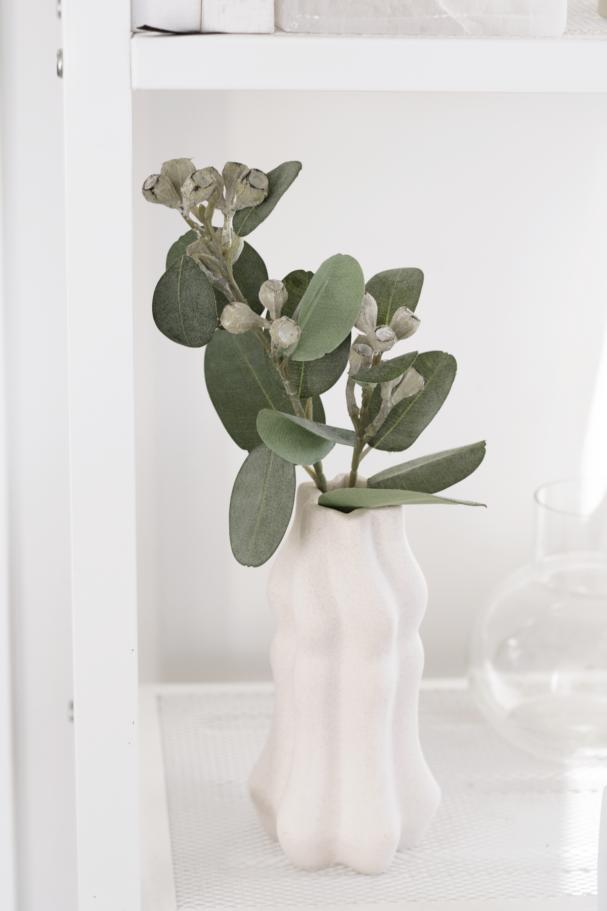 Mini Eucalyptus Pod Spray, 40cm Faux Stem