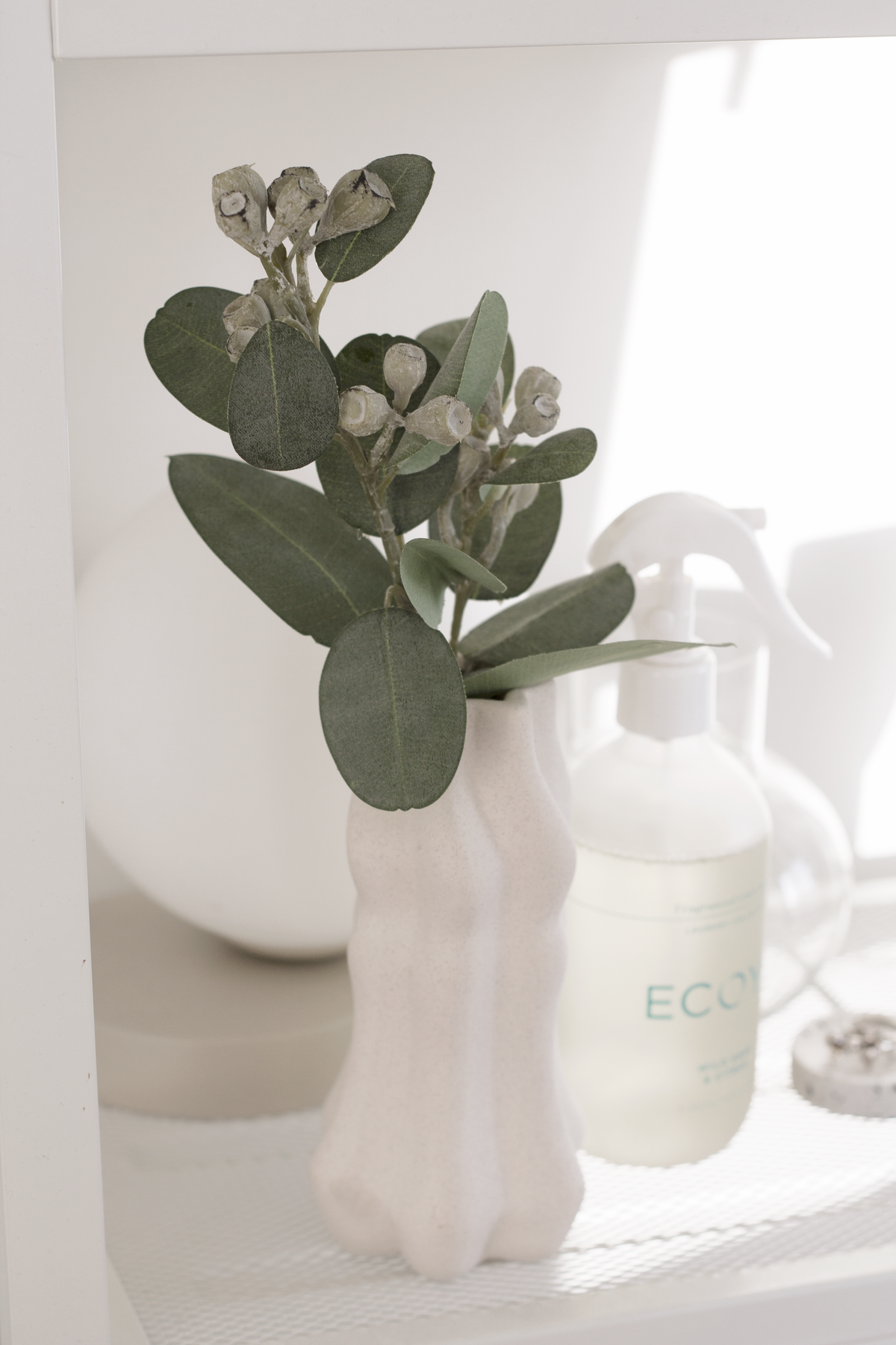 Mini Eucalyptus Pod Spray, 40cm Faux Stem