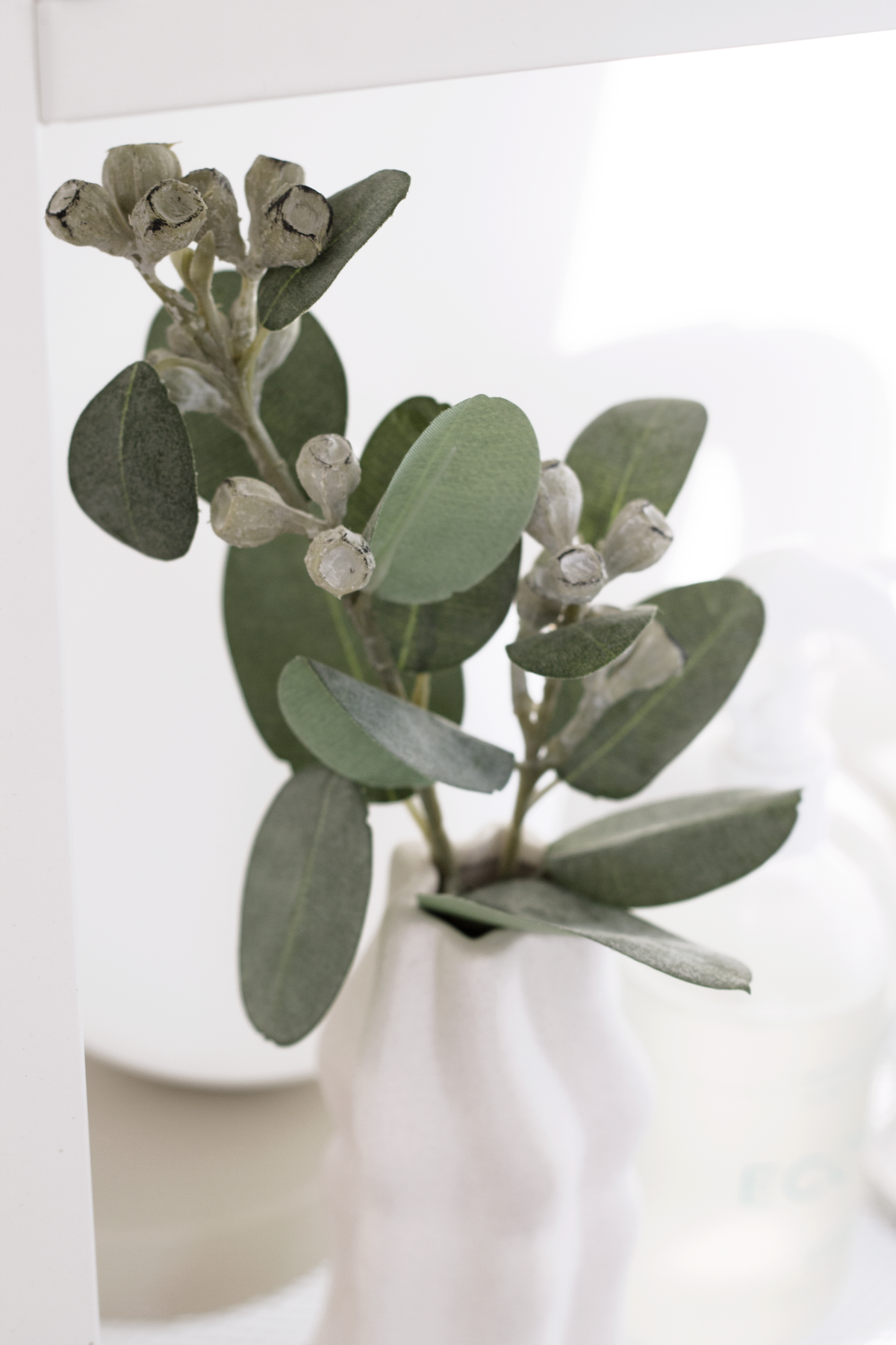 Mini Eucalyptus Pod Spray, 40cm Faux Stem