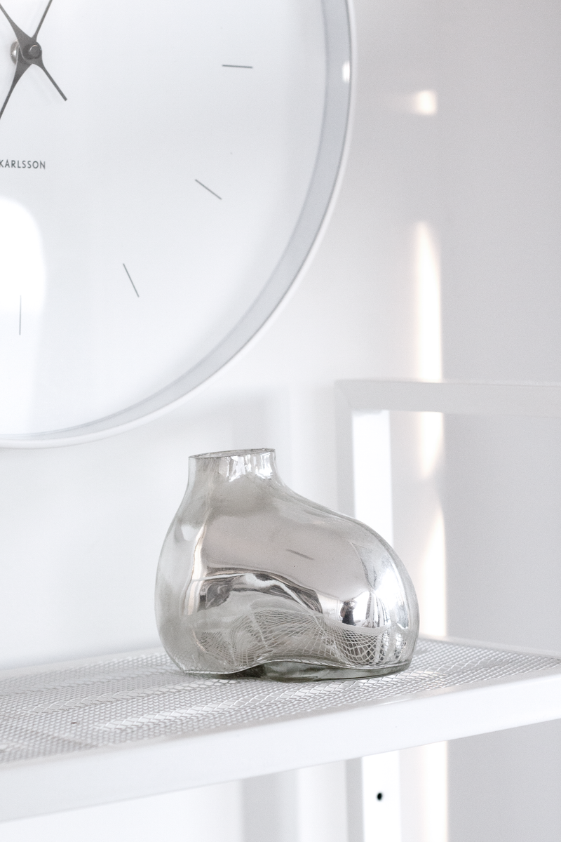 Bulb Vase Rounded - Silver