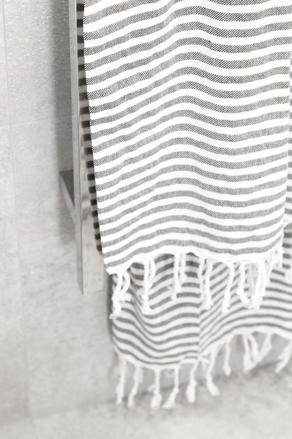 Turkish Towel - Grey Stripe