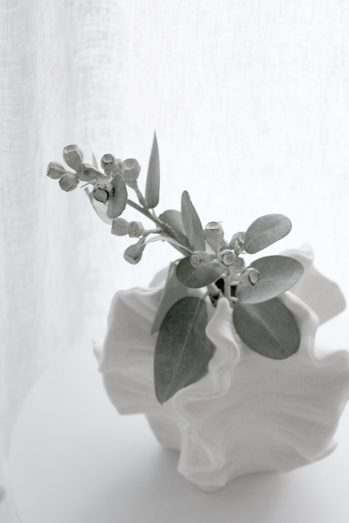 Mini Eucalyptus Pod Spray, 40cm Faux Stem