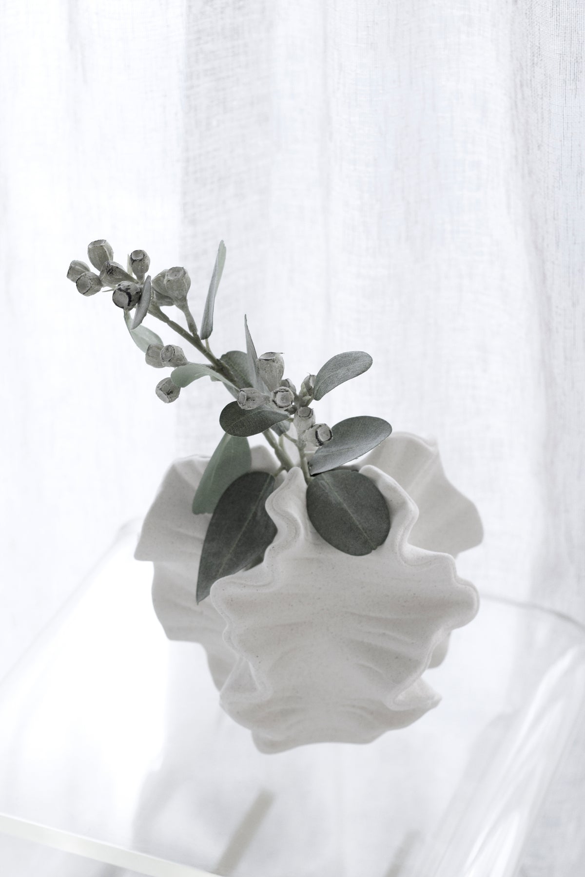 Mini Eucalyptus Pod Spray, 40cm Faux Stem