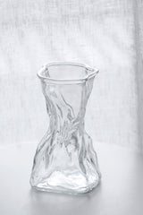 Crinkle Glass Vase