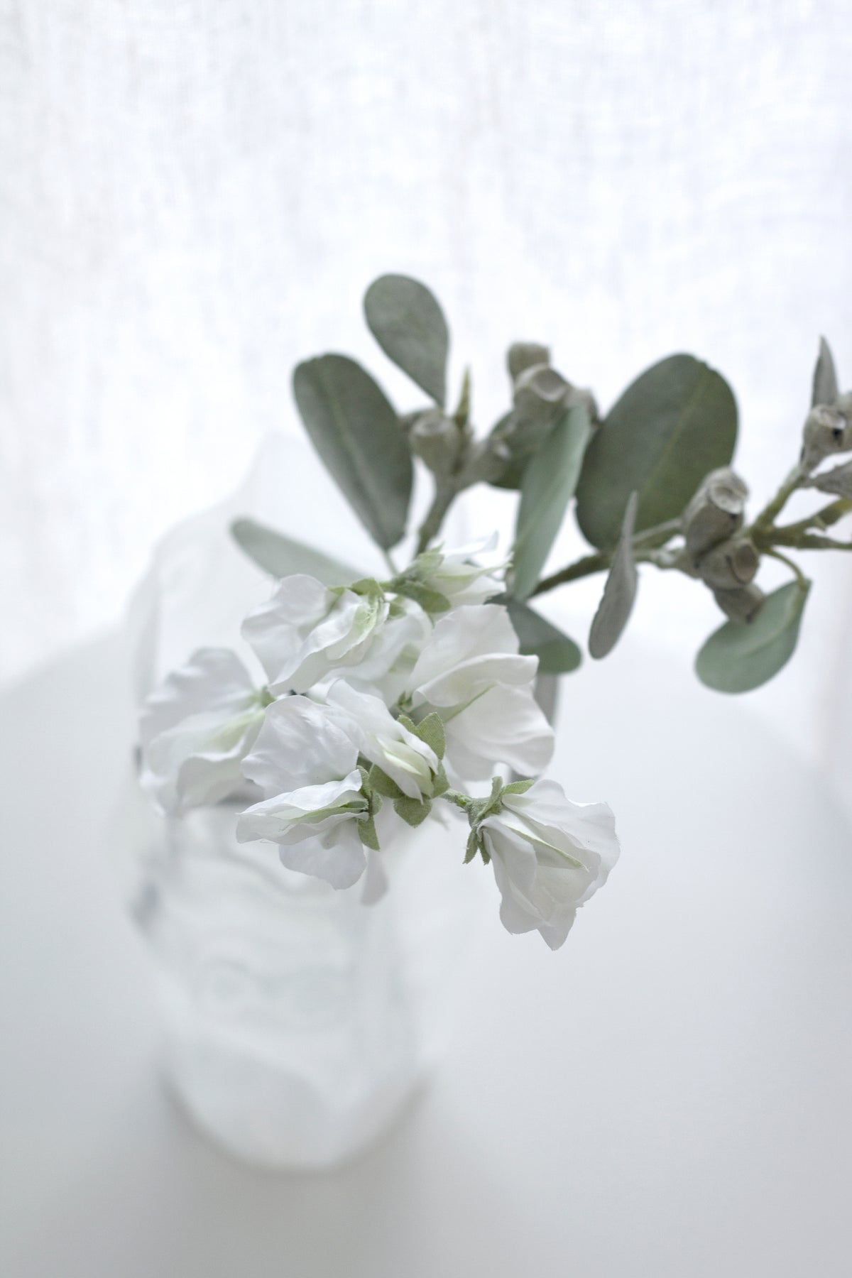 Mini Eucalyptus Pod Spray, 40cm Faux Stem