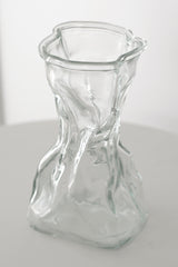 Crinkle Glass Vase