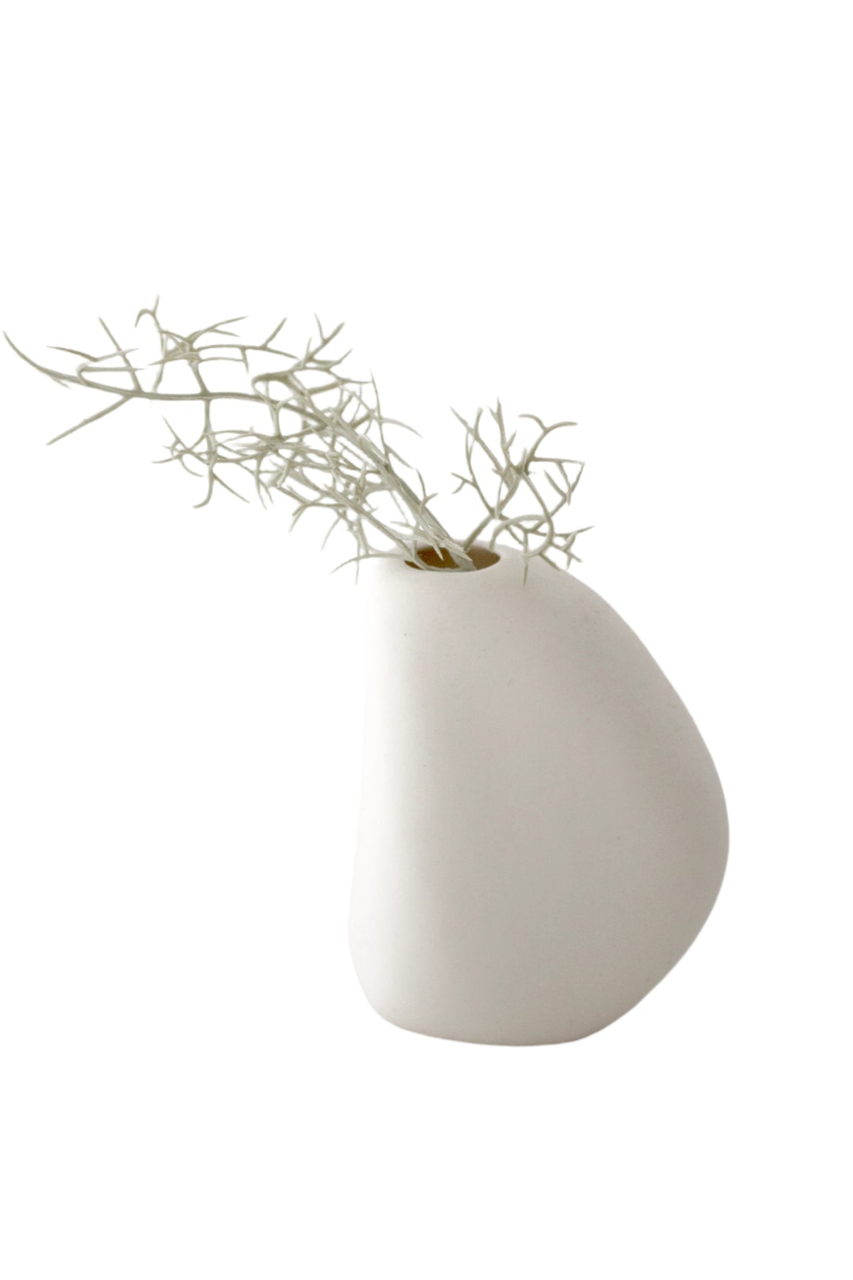 Harmie Vase Pod in white ceramic by Ned Collections