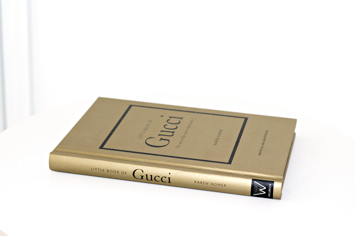 Little Book of Gucci page spread showing designs
