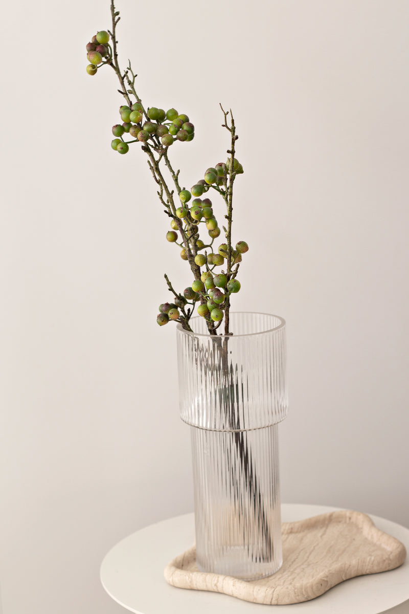 Tall Berry Branch 84cm Green