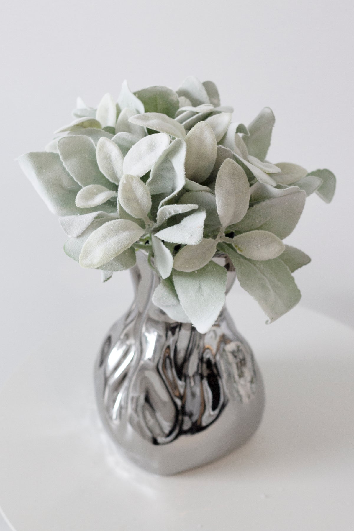 Lamb's Ear, 35cm Grey-Green Faux Foliage