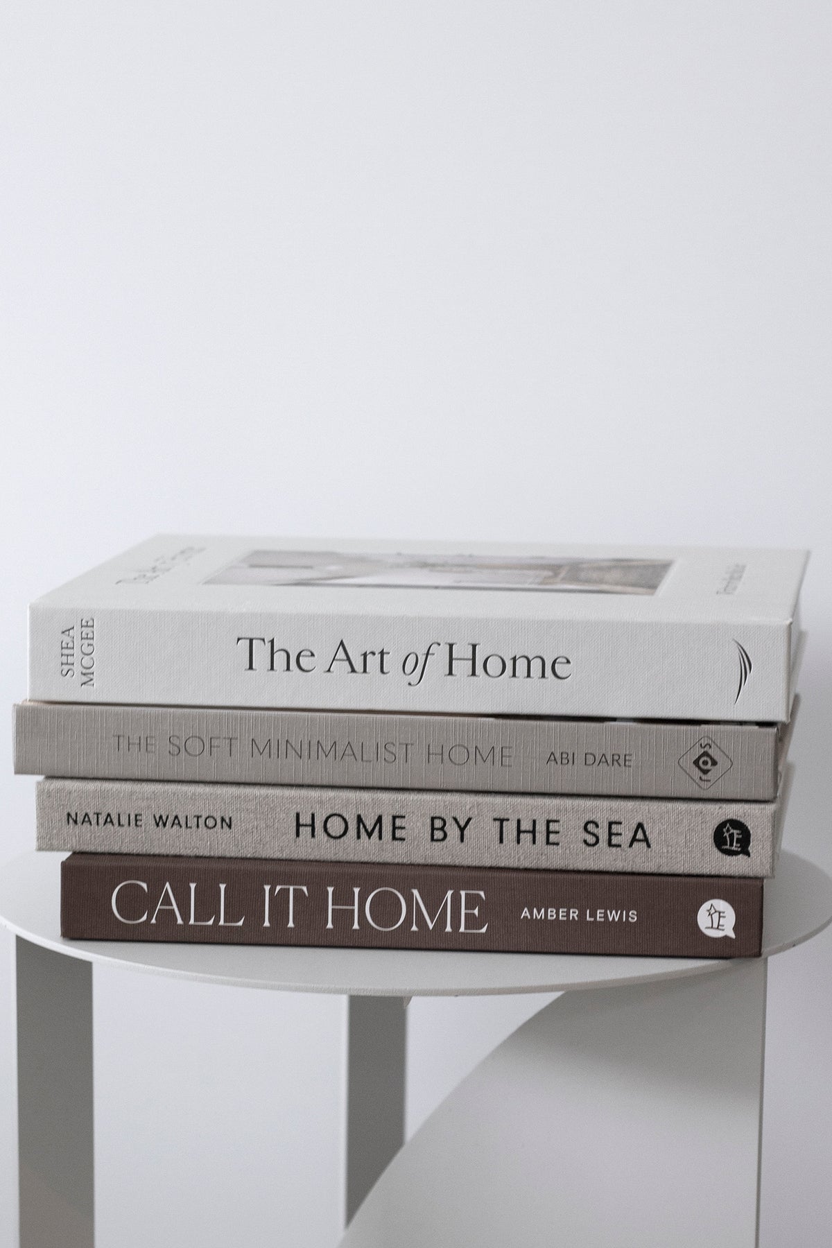 The Soft Minimalist Home page spread showing a London apartment