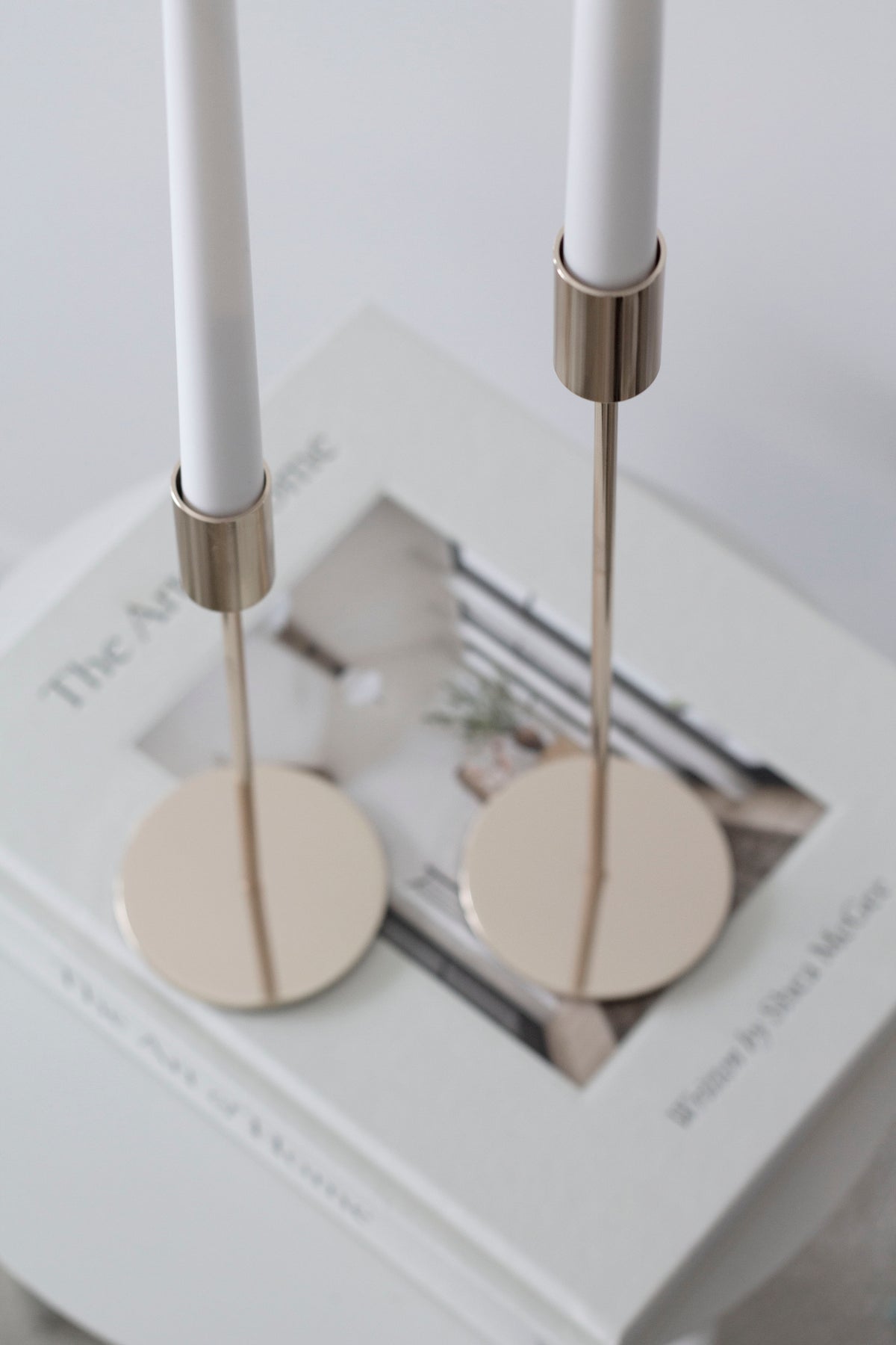 Elegant Taper LED Candles – Set of 2 Flameless White or Ivory