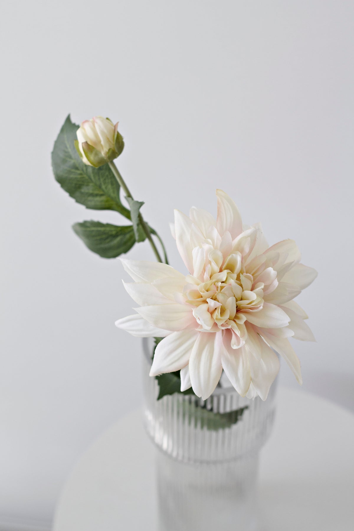 Carmen Dahlia, Yellow & Pink 73cm Faux Stem