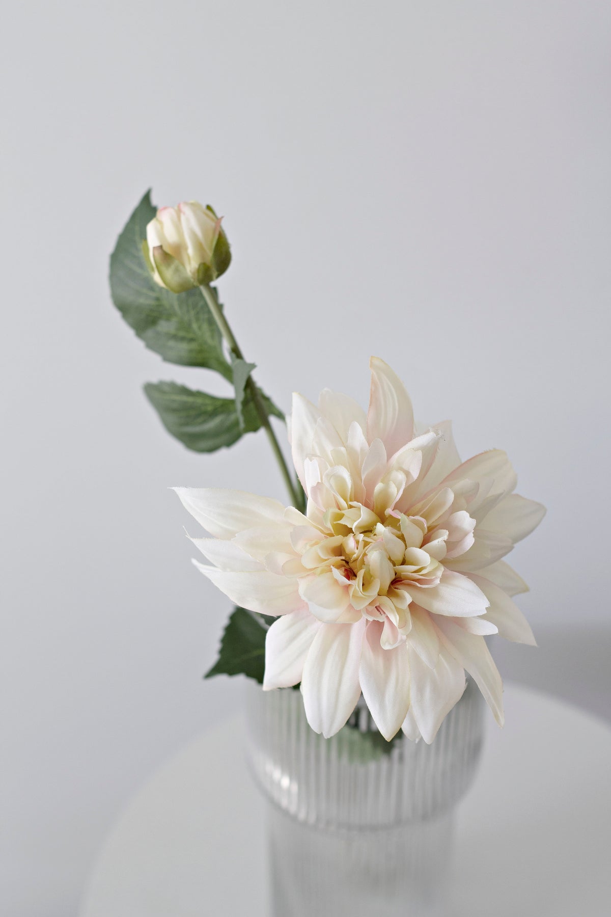 Carmen Dahlia, Yellow & Pink 73cm Faux Stem