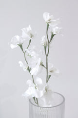 Sweet Pea Cream Faux Stem | 63cm