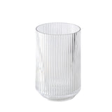Fluted Tumbler - Clear / Grey