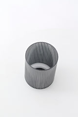 Fluted Tumbler - Clear / Grey