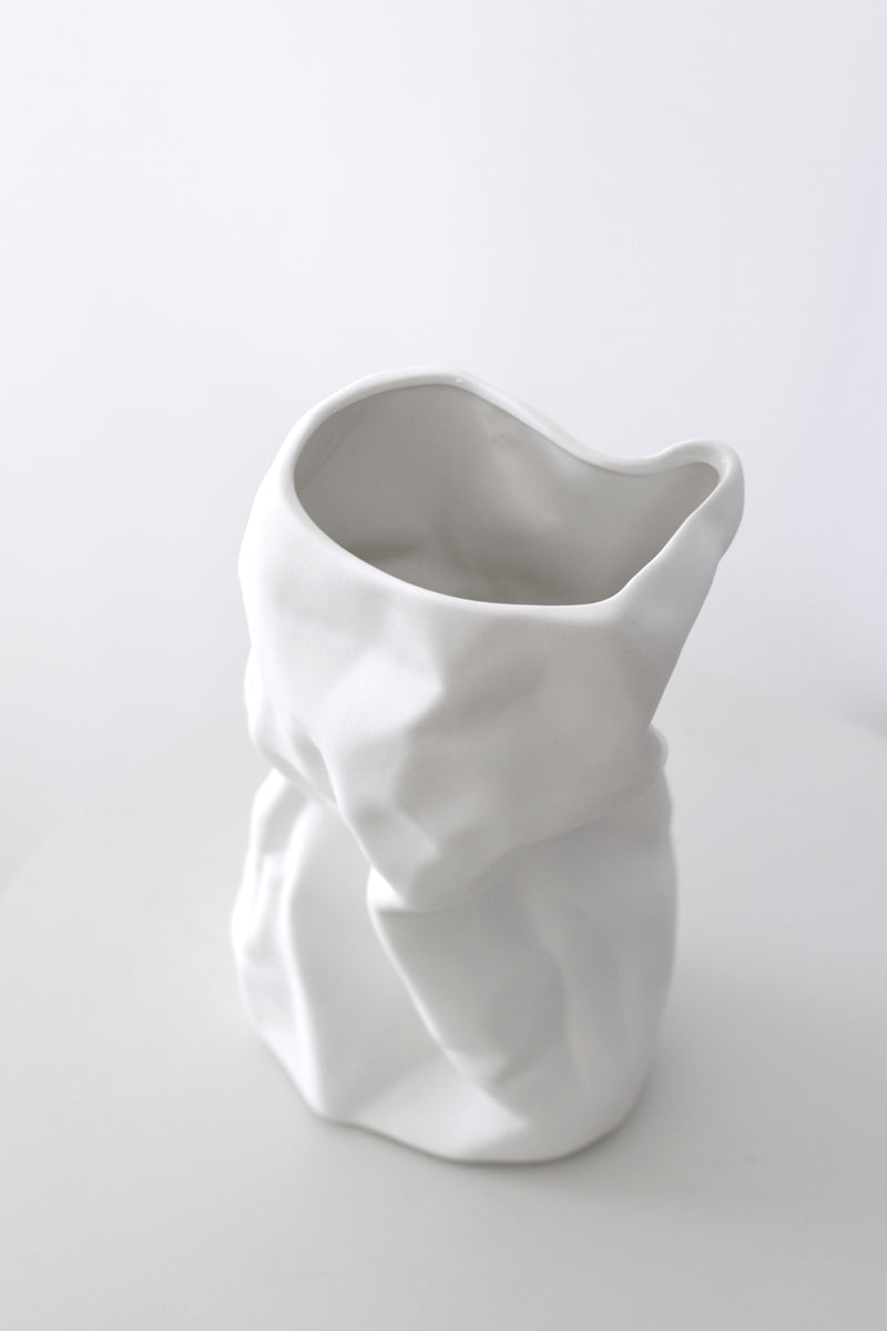 Crinkled Ceramic Vase - Large