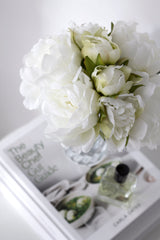 Peony Bouquet - White / Pink