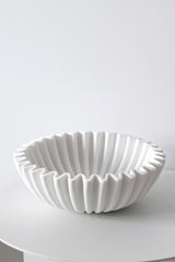 Large Ceramic Fluted Bowl