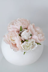 Peony Bouquet - White / Pink