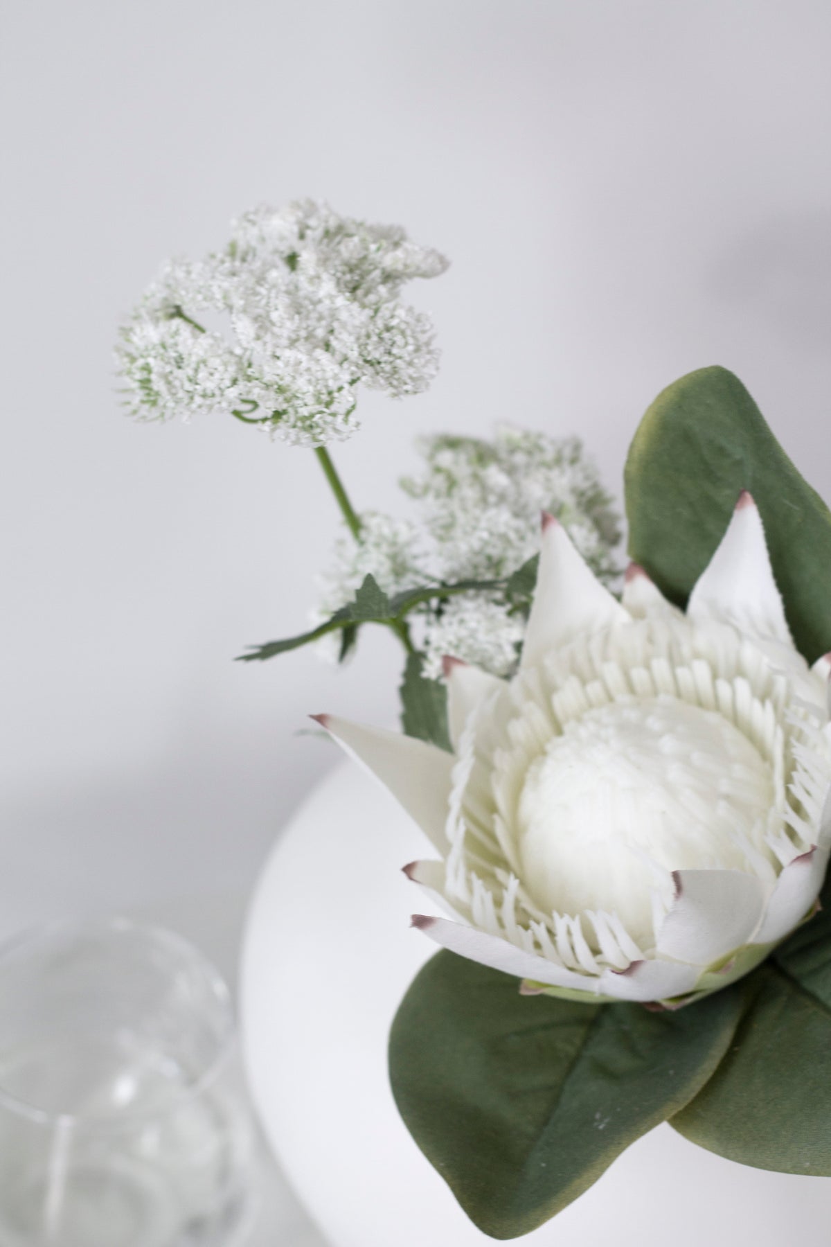 Queen Anne's Lace Stem, White 49cm Faux Flower